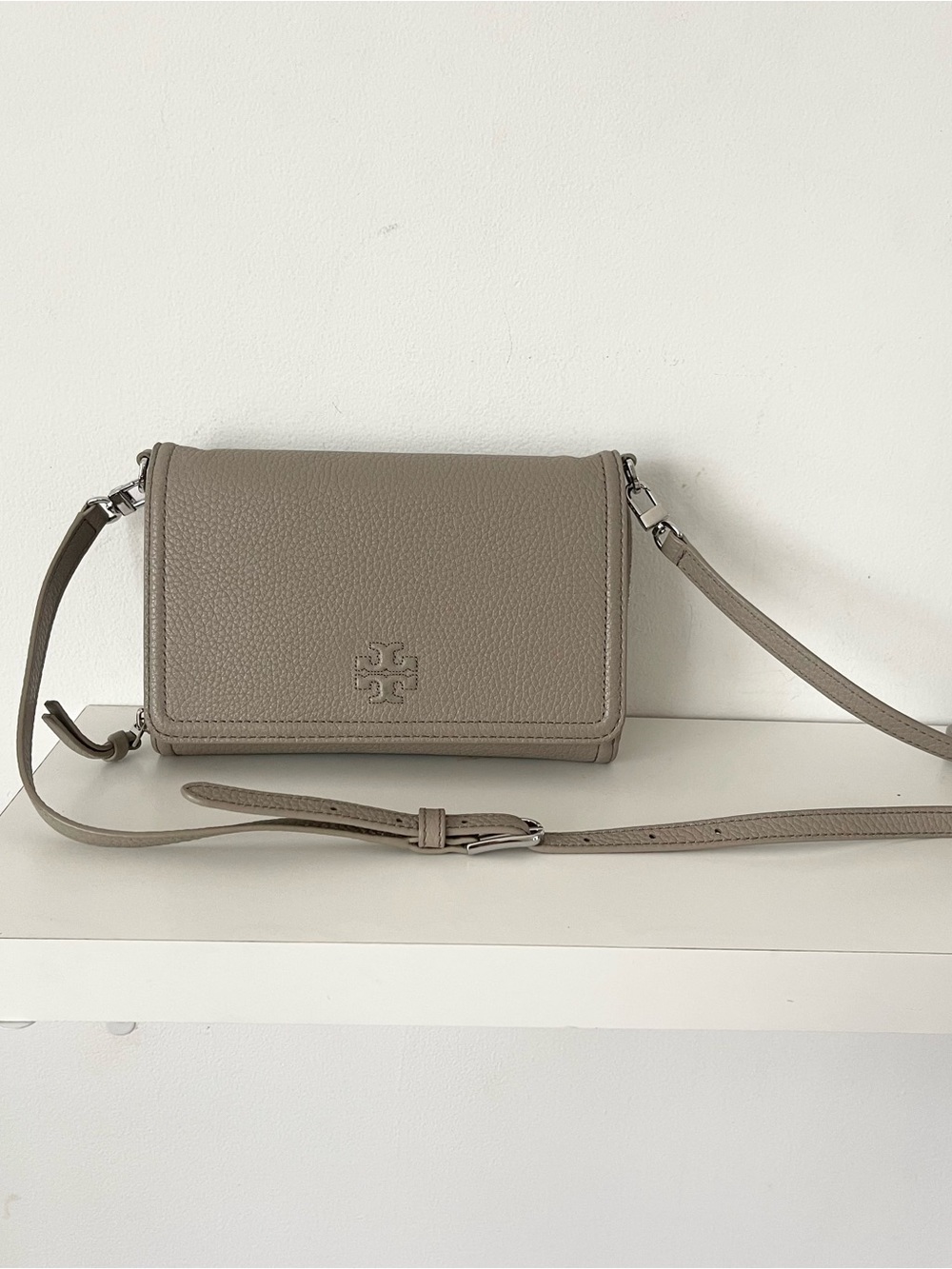 Tory Burch Gray Crossbody Bag